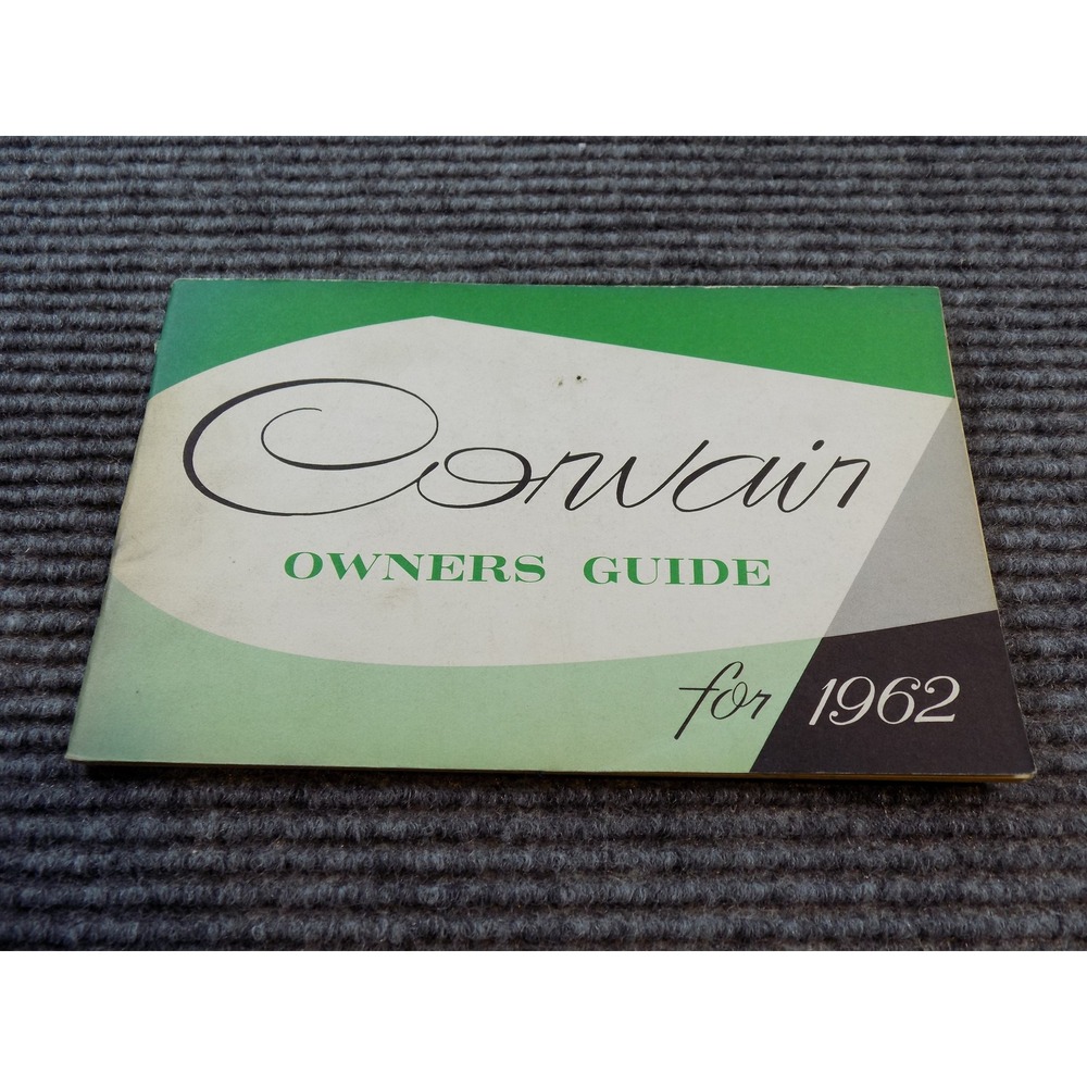 1962 Chevrolet Corvair Owners Guide Original Vintage Manual Part 3798324 Chevy